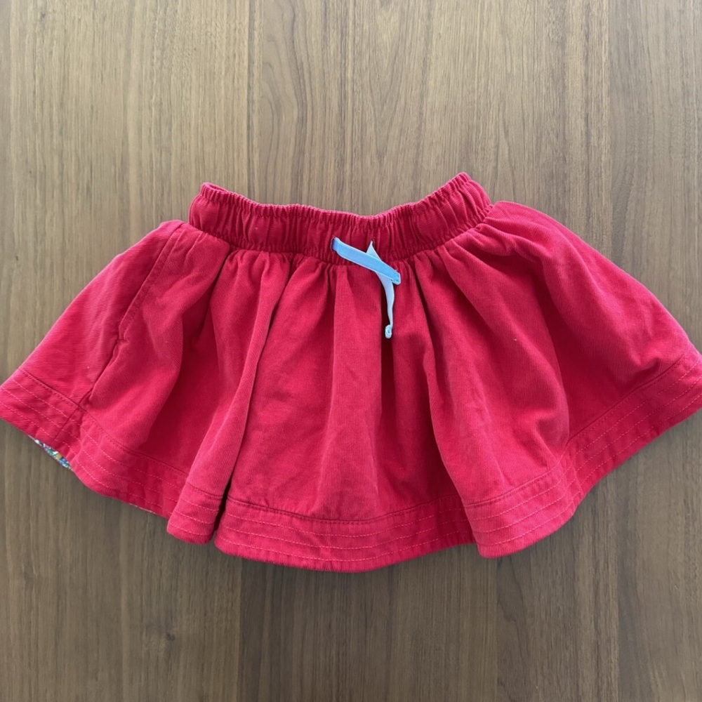 Mini Boden Red Corduroy Skirt